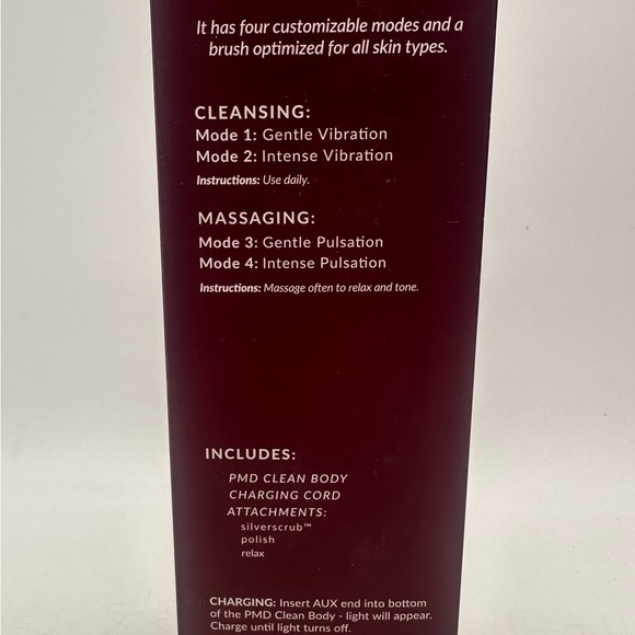 NEW SEALED PMD Clean Body Smart Cleansing Device Berry Pulsating Clean Massager - Picture 3 of 4